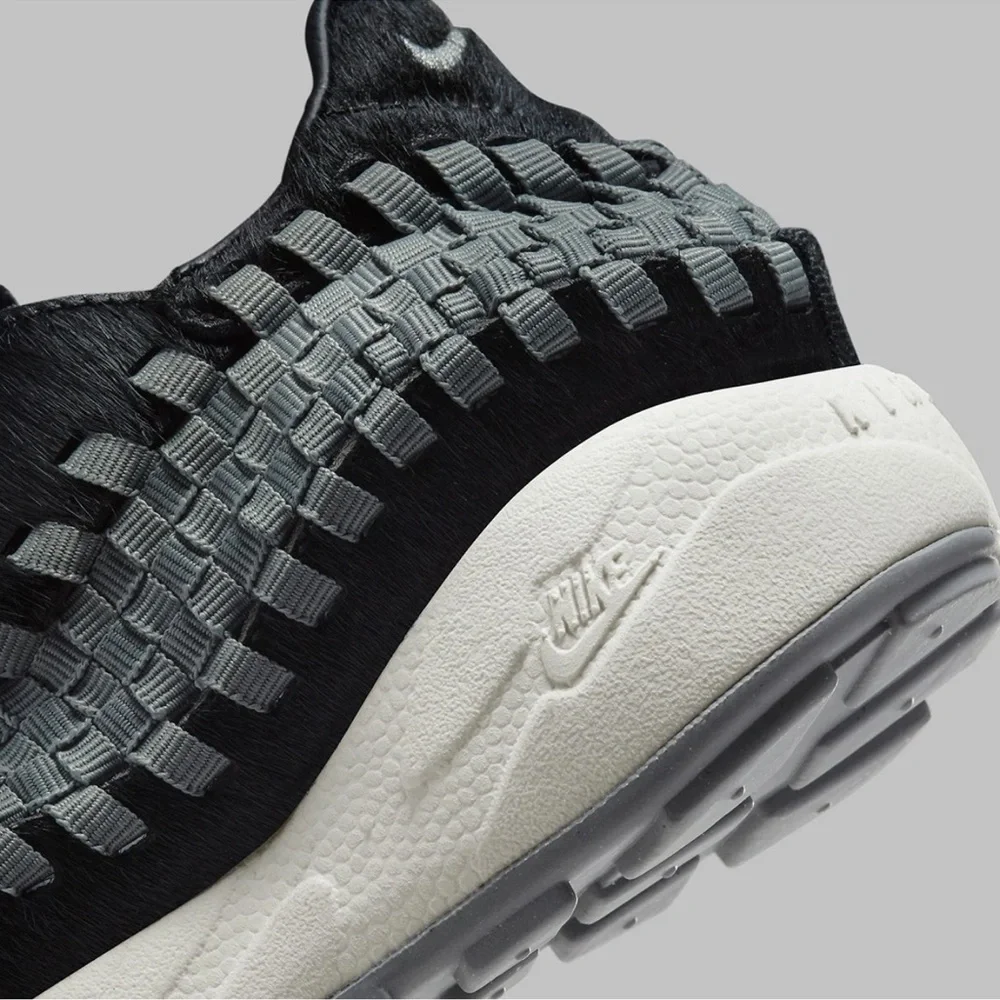 Nike Air Footscape Woven Black Smoke Grey Womens Sports Sneaker FB1959-001 - Picture 11 of 12